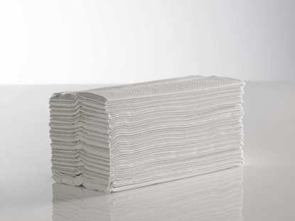 Picture of White C-Fold Flushable Towels (2ply, Pack of 2400)