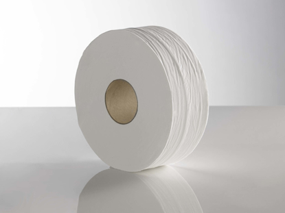 Picture of White Mini Jumbo Rolls (2ply, 145m, 3 Core, Pack of 12)