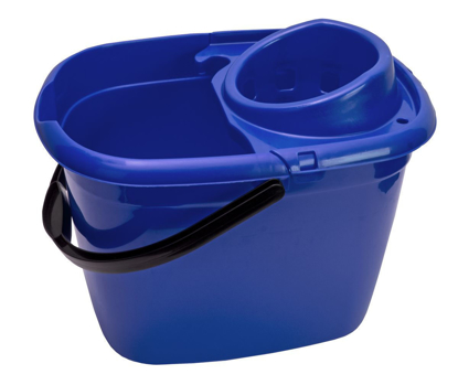Picture of Plastic Mop Bucket Oval Blue 12Ltr