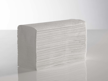 Picture of White Z-Fold Towels (2ply, 23.5 x 24cm, Pack of 3000)